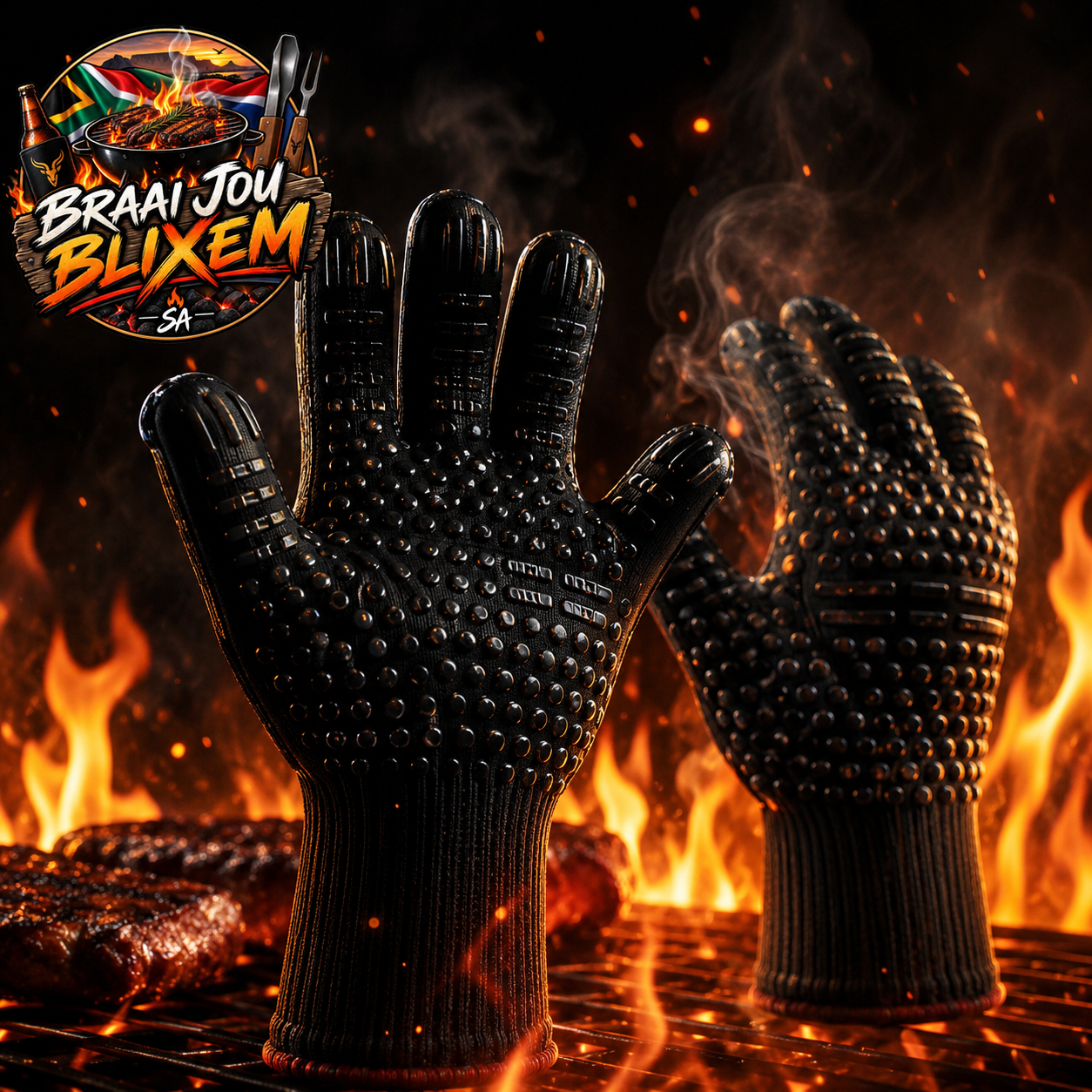Braai Jou Blixem Magtige Braai Handskoene