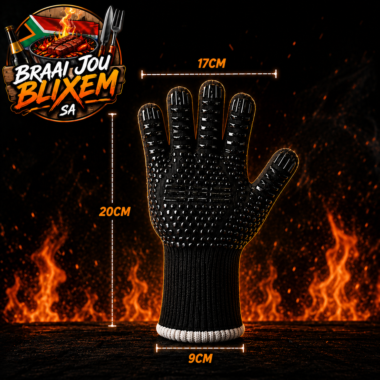 Braai Jou Blixem Magtige Braai Handskoene