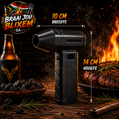 Braai Jou Blixem Vuur Waaier TM – Die Ultieme Braai Waaier